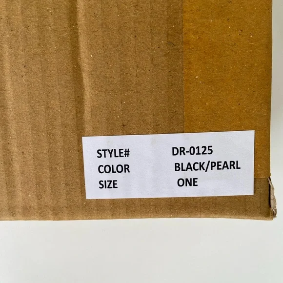 LOVESTITCH Resin Tote Bag, Shoulder Bag, Handbag, Pearl-Black - Picture 10 of 10